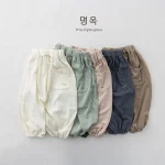 【80-130cm】パンツ ボトムス ベビー 韓国風 シンプル - 画像 (3)