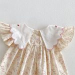 【66-90cm】ロンパース ベビー 花柄 フリル おしゃれ - 画像 (10)