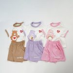 【80-130cm】セットアップ クマ柄 カジュアル