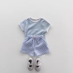 【73-120cm】セットアップ ベビー 男の子 韓国風 バイカラー - 画像 (6)