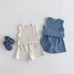 【80-130cm】セットアップ 男の子 快適 着回しプリーツ