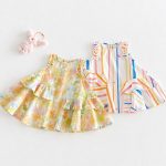 【73-120cm】ワンピース ベビー 女の子 おしゃれ カラフル