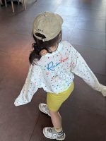 【80-170cm】トップス 女の子 ドット柄 可愛い 日焼け防止