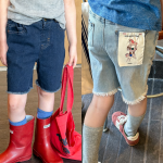 【80-130cm】パンツ 女の子 カットオフ デニム ファッション