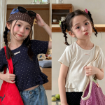 【80-130cm】半袖Ｔシャツ 女の子 フリル ストレッチで快適 おしゃれ - 画像 (2)