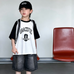 【100-170cm】半袖Ｔシャツ 男の子 英字 プリント トレンド - 画像 (3)