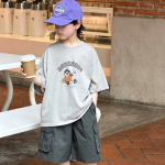 【100-170cm】半袖Ｔシャツ 男の子 カートゥーン ストリート風 - 画像 (3)