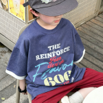 【100-170cm】半袖Ｔシャツ 男の子 英字 おしゃれ ストリート風 - 画像 (3)