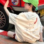【90-160cm】半袖Tシャツ 男の子 プリント トレンド - 画像 (4)