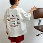 【100-170cm】半袖Tシャツ 男の子 刺繍 ゆったり トレンド - 画像 (3)