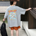 【90-160cm】半袖Tシャツ 男の子 プリント トレンド - 画像 (3)