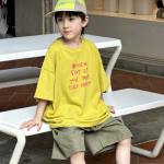 【90-160cm】半袖Tシャツ 男の子 プリント 英字 シンプル - 画像 (3)