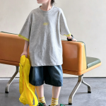 【100-170cm】ハーフパンツ 男の子 デニム カジュアル - 画像 (3)