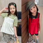 【80-130cm】キャミソール 女の子 無地 おしゃれ 韓国風