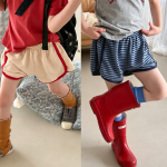 【80-130cm】ショートパンツ 女の子 ボーダー柄 かわいい