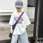 【90-160cm】半袖Tシャツ 男の子 英字 プリント トレンド - 画像 (6)