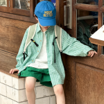 【100-170cm】アウター 男の子 UVカット チェック柄 通気性拔群 - 画像 (4)