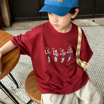 【90-160cm】半袖Tシャツ 男の子 ゆったり カジュアル 合わせやすい - 画像 (4)