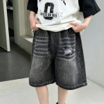 【100-170cm】ショートパンツ 男の子 デニム ダメージジーンズ - 画像 (4)