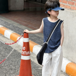 【100-170cm】半袖Ｔシャツ 男の子 ボーダー柄 カジュアル - 画像 (4)