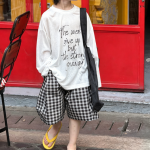 【100-170cm】ショートパンツ 男の子 チェック柄 薄手 ストリート風 - 画像 (4)