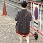【90-160cm】半袖Tシャツ 男の子 プリント トレンド - 画像 (6)