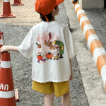 【100-170cm】半袖Ｔシャツ 男の子 アップリケ トレンド - 画像 (4)