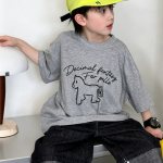 【90-160cm】半袖Tシャツ 男の子 かわいい シンプル 合わせやすい - 画像 (4)