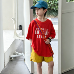 【90-160cm】半袖Tシャツ 男の子 英字 プリント トレンド - 画像 (4)