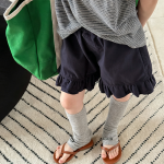 【80-130cm】ショートパンツ 女の子 フリル 無地 スウィート - 画像 (2)