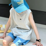 【100-170cm】半袖Ｔシャツ 男の子 軽量 ノースリープ シンプル - 画像 (6)