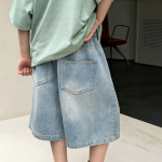 【100-170cm】ショートパンツ 男の子 デニム ダメージジーンズ - 画像 (6)