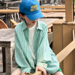 【100-170cm】アウター 男の子 UVカット チェック柄 通気性拔群 - 画像 (5)