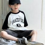 【100-170cm】半袖Ｔシャツ 男の子 英字 プリント トレンド - 画像 (5)