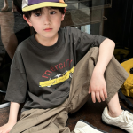 【90-160cm】半袖Tシャツ 男の子 シンプル 韓国風 ゆったり - 画像 (5)