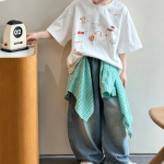 【100-170cm】パンツ 男の子 デニム 軽量 カジュアル - 画像 (5)