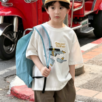 【90-160cm】半袖Tシャツ 男の子 カートゥーン プリント 韓国風 - 画像 (5)