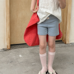 【80-130cm】ショートパンツ 女の子 ハイウエスト レギンス シンプル - 画像 (3)