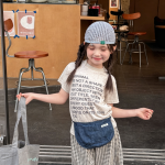 【80-130cm】半袖Ｔシャツ 女の子 英字 プリント シンプル - 画像 (5)
