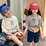 【90-160cm】半袖Tシャツ 女の子 プリント カートゥーン かわいい - 画像 (2)