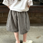 【100-170cm】ショートパンツ 男の子 チェック柄 薄手 ストリート風 - 画像 (6)