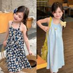 【80-130cm】ワンピース 女の子 キャミソール スウィート - 画像 (2)