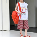 【100-170cm】パンツ 男の子 ボーダー柄 カジュアル 合わせやすい - 画像 (7)
