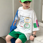 【100-170cm】半袖Tシャツ 男の子 プリント 合わせやすい - 画像 (3)