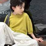 【100-170cm】半袖Ｔシャツ 男の子 ニット 無地 おしゃれ　 - 画像 (6)