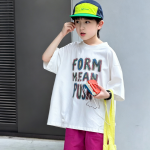 【90-160cm】半袖Tシャツ 男の子 プリント ストリート風 - 画像 (5)
