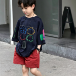 【100-170cm】半袖Tシャツ 男の子 プリント 合わせやすい - 画像 (4)