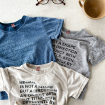 【80-130cm】半袖Ｔシャツ 女の子 英字 プリント シンプル - 画像 (6)