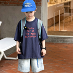 【90-160cm】半袖Tシャツ 男の子 プリント 英字 シンプル - 画像 (6)