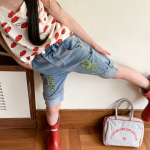 【80-130cm】ショートパンツ 女の子 デニム カートゥーン カジュアル - 画像 (3)